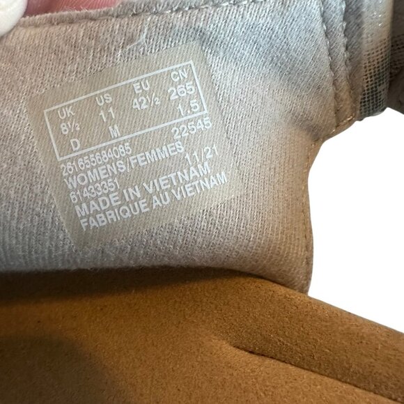 Clarks Giselle Cove Beige Floral Sandals Slingback Neutral Cork Wedges Size 11 - Picture 13 of 16